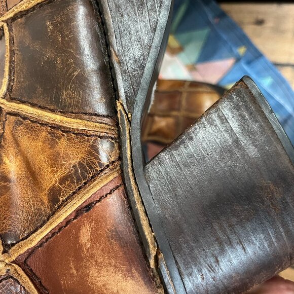 RARE Vintage VTG Destroy Platform Heeled Boots - Picture 5 of 6